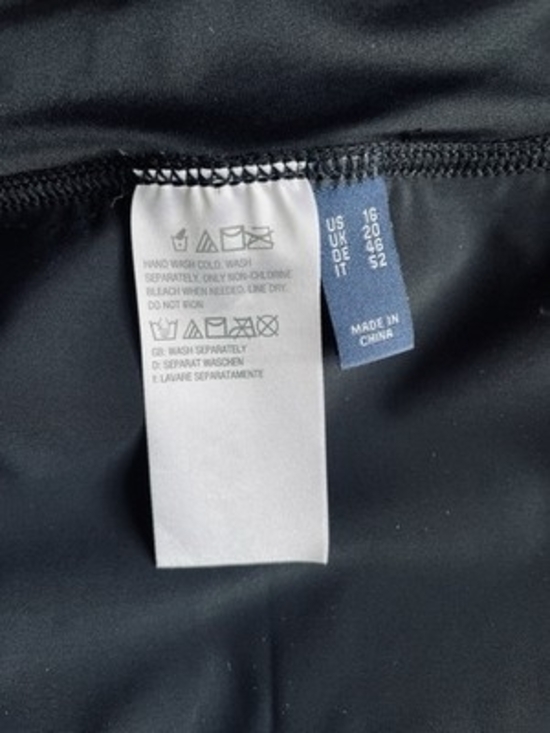 D&Co Beach Womens Black Activewear Shorts Built-In Panties Casual Stretch Sz 16 - Picture 4 of 5